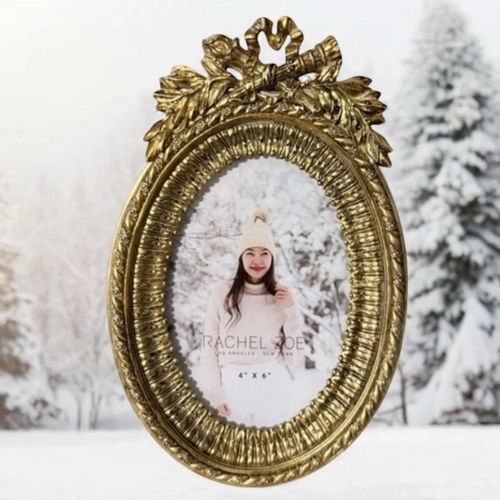 Rachel Zoe Gold Ornate Picture Frame antique style for 4x6” photo